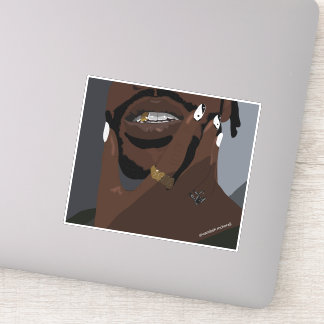 Sticker Art de couple noir (Amour noir)