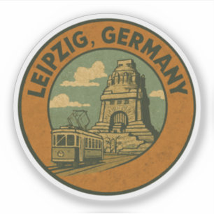 Sticker Art de la ville de Leipzig en Allemagne