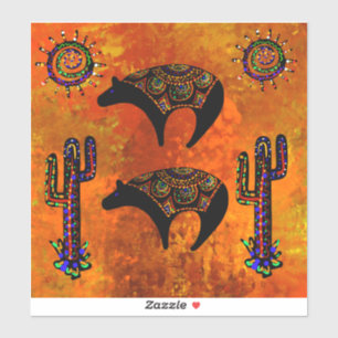 Sticker Art de l'ours du sud-ouest