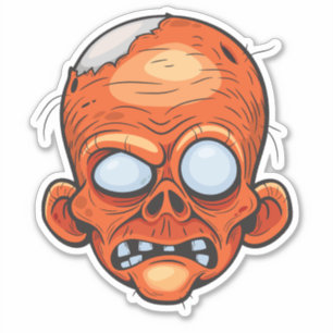 Sticker Art d'illustration créative Zombie