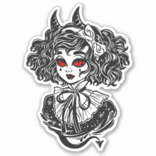 Sticker Art d'illustration de sorcière Salem