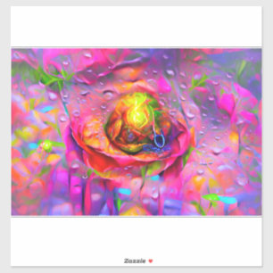 Sticker Art Floral Surreal
