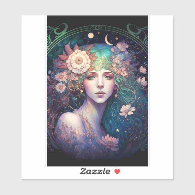 Sticker Art Imaginaire déesse (Feuille)