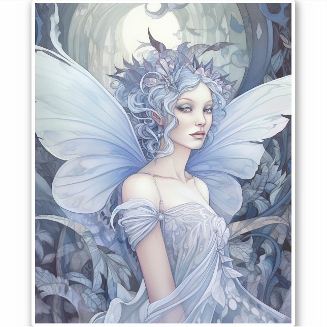 Sticker Art Imaginaire Fairy Bleu (Devant)