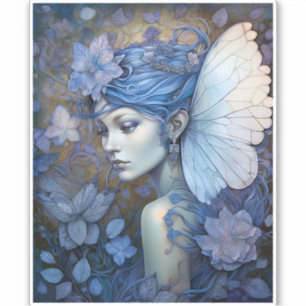 Sticker Art Imaginaire Fairy Bleu
