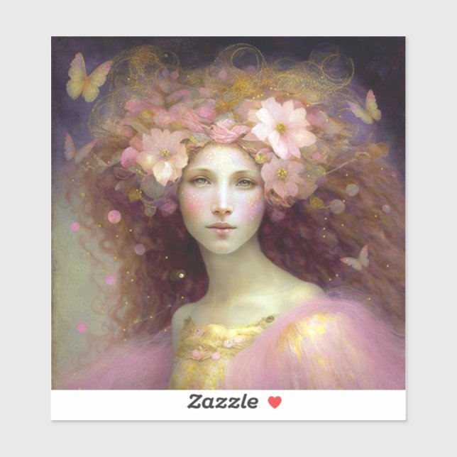 Sticker Art Imaginaire Fairy Rose (Feuille)