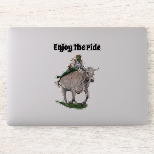 Sticker Art Imaginaire Goblin Rider Ox Racing (Ordinateur)