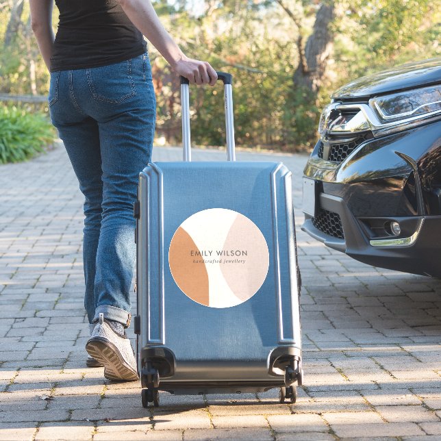 Sticker Art moderne minimaliste Abstrait rouille (Valise Insitu)