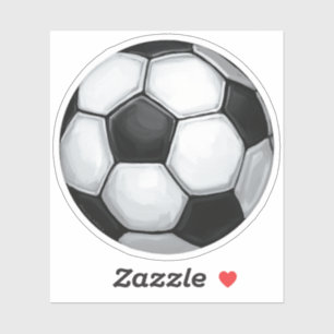 Sticker Art peint par ballon de football