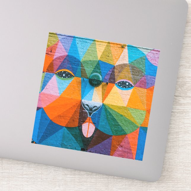 Sticker Art urbain Ours Art urbain Ours murmurale (Détail)