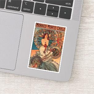 Sticker Art vintage Nouveau Monaco Monte Carlo