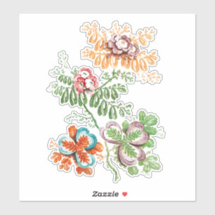 Sticker Artisanat et découpage floraux