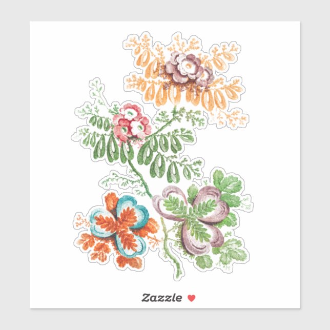 Sticker Artisanat et découpage floraux (Feuille)