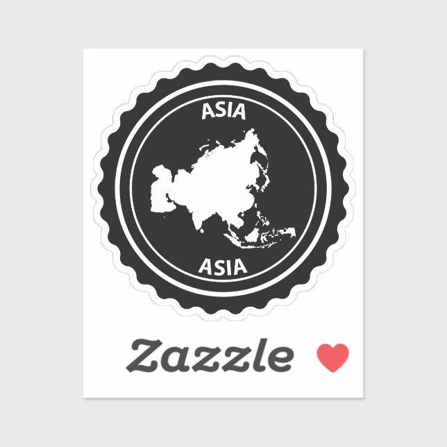 Sticker Asia (Feuille)