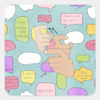 Sticker ASL Sourds