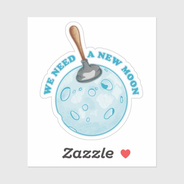 Sticker Astrologie de la nouvelle lune (Feuille)