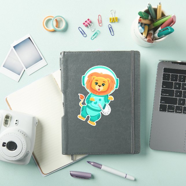 Sticker Astronaute Lion (Couverture iPad)