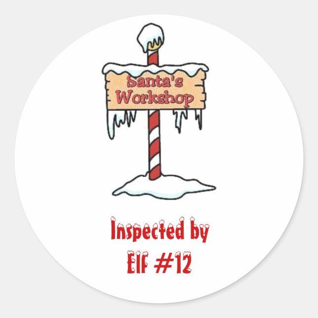 Sticker atelier père Noël (Devant)