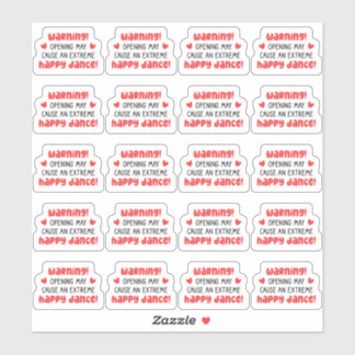 Sticker Attention! L'Ouverture Peut Provoquer Une Danse Ex