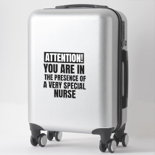 Sticker Attention, vous êtes en présence d'un très spé