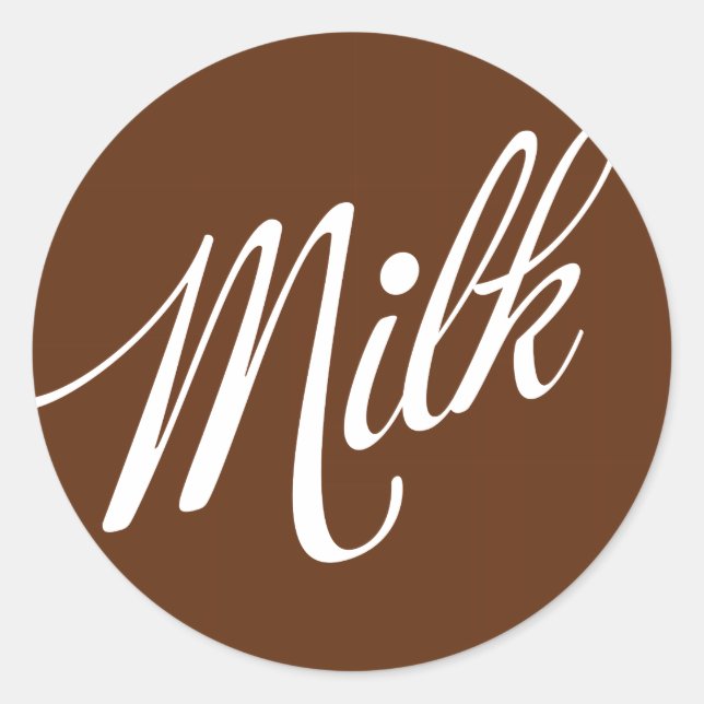 Sticker au chocolat au lait (Devant)