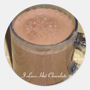 Sticker au chocolat chaud