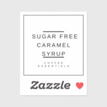 Sticker au sirop de caramel
