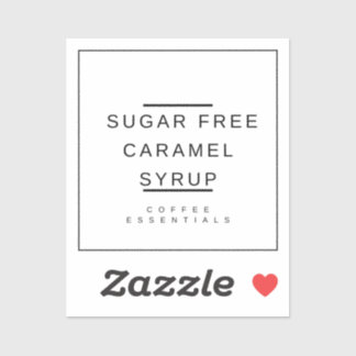 Sticker au sirop de caramel
