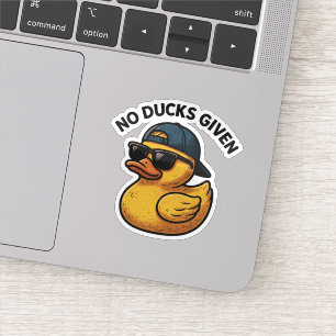 Sticker Aucun canard donné