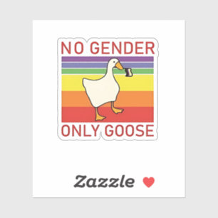 Sticker Aucune Goose de genre seulement non binaire LGBTQ