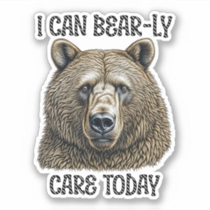 Sticker Aujourd'Hui, Je Peux M'Occuper De L'Ours   Jeu d'o
