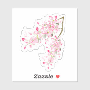 Sticker Autocollant✩Gribouillis™   Fleur de Cerisier