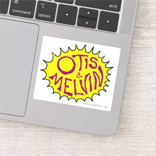 Sticker autocollant, Otis et Melvin