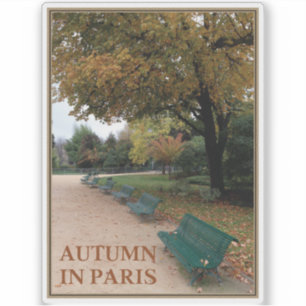 Sticker Automne À Paris