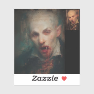 Sticker Autoportrait — Art gothique fin