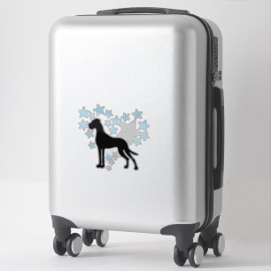 Sticker Autosticker Stars Great Dane