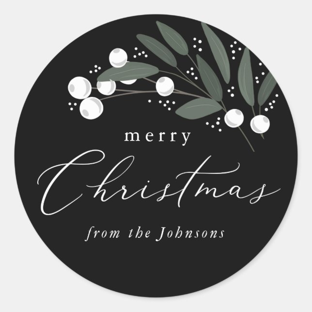 Sticker aux baies de Noël (Devant)