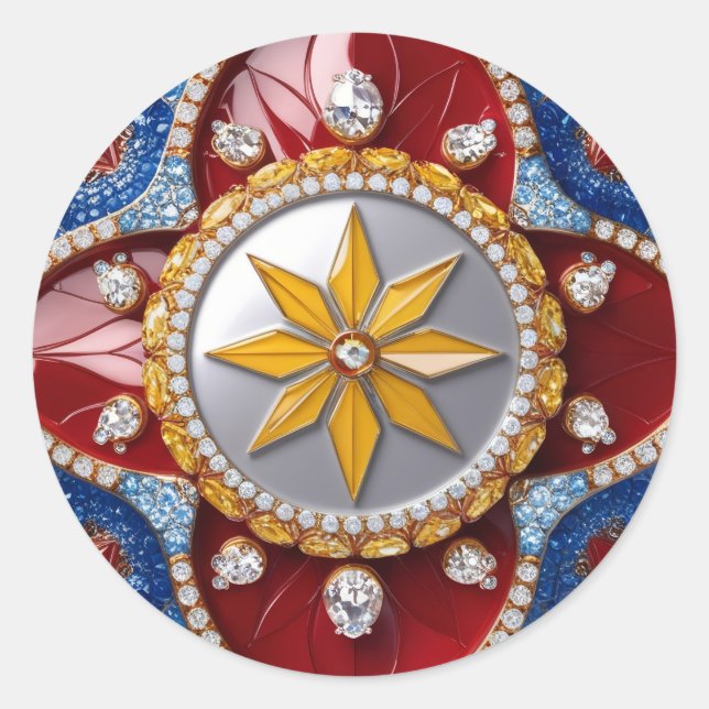 Sticker aux couleurs colombiennes (Devant)