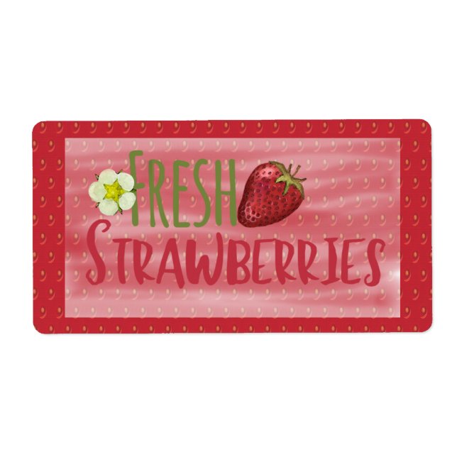 Sticker aux fraises (Devant)