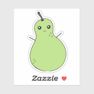 Sticker aux fruits souriants mignon