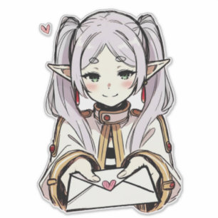 Sticker aux lettres d'amour Sousou no Frieren