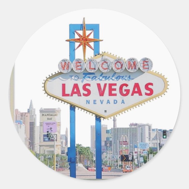 Sticker aux signes Las Vegas (Devant)