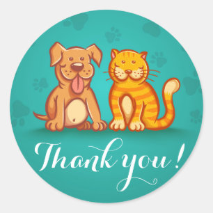 Sticker avec animaux de compagnie