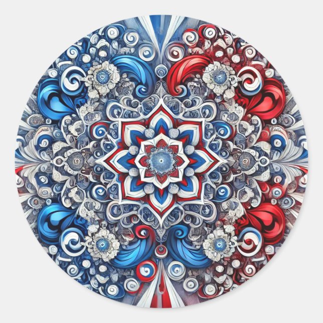 Sticker avec design de couleurs françaises (Devant)