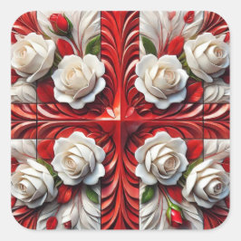 Sticker avec design Rose anglais