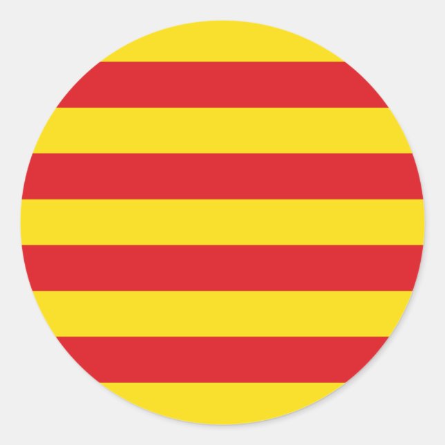 Sticker avec Drapeau de Catalogne (Devant)