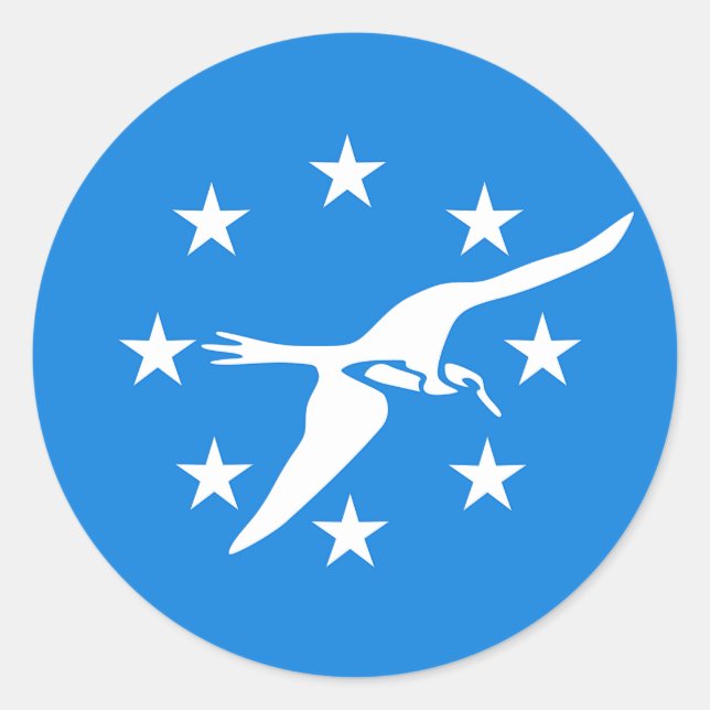 Sticker avec Drapeau de Corpus Christi, USA (Devant)