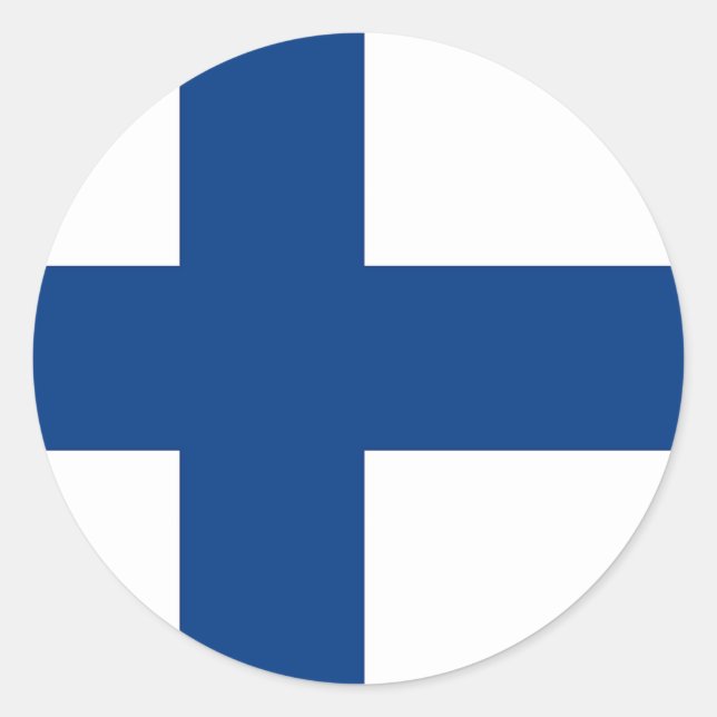 Sticker avec Drapeau de Finlande (Devant)