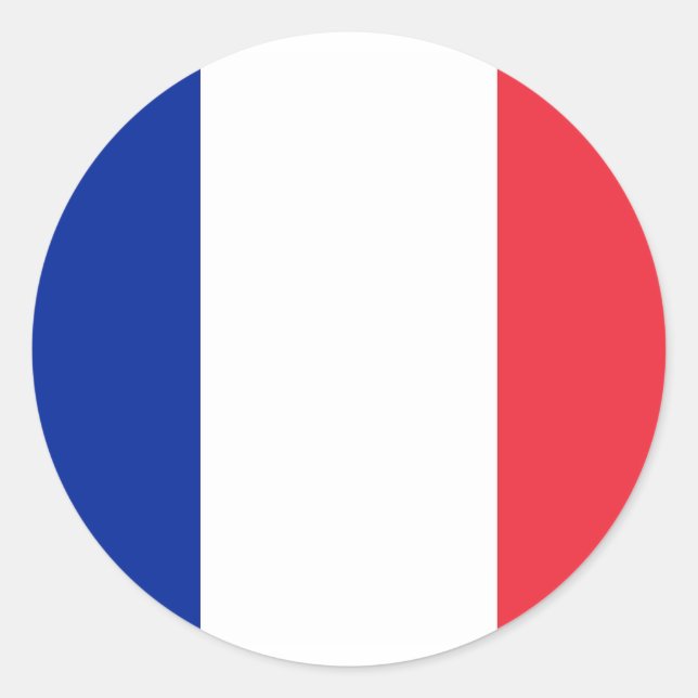 Sticker avec Drapeau de France (Devant)