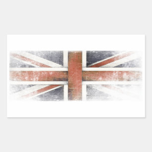 Sticker avec drapeau de Grande-Bretagne Vintage